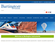 Tablet Screenshot of bartington.com